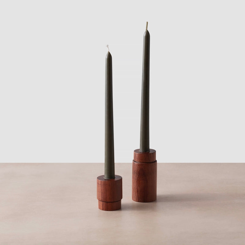 The Citizenry Beeswax Taper Candles Set of 2 | Blue - Image 0