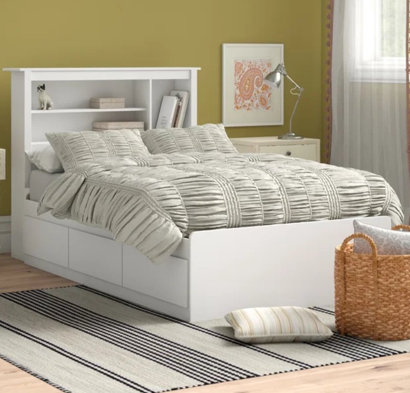 Raiden Twin Bed with Drawers and Bookcase - Image 0