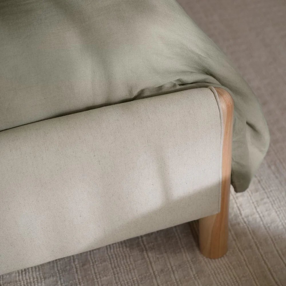 The Citizenry Laurel Bed with Low Footboard | Queen | Brown - Image 1