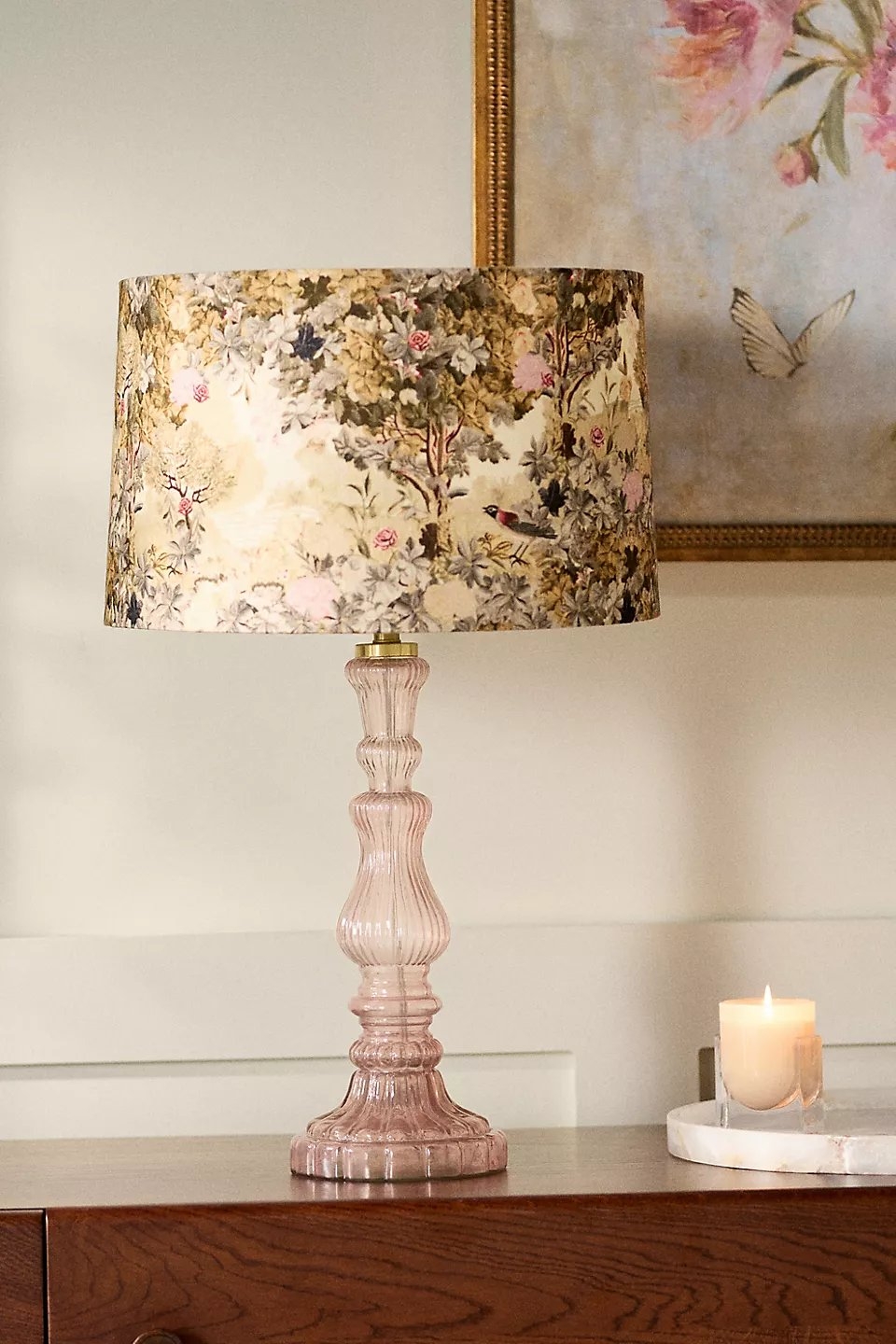 Francois Bird Tapestry Fabric Lamp Shade - Image 0