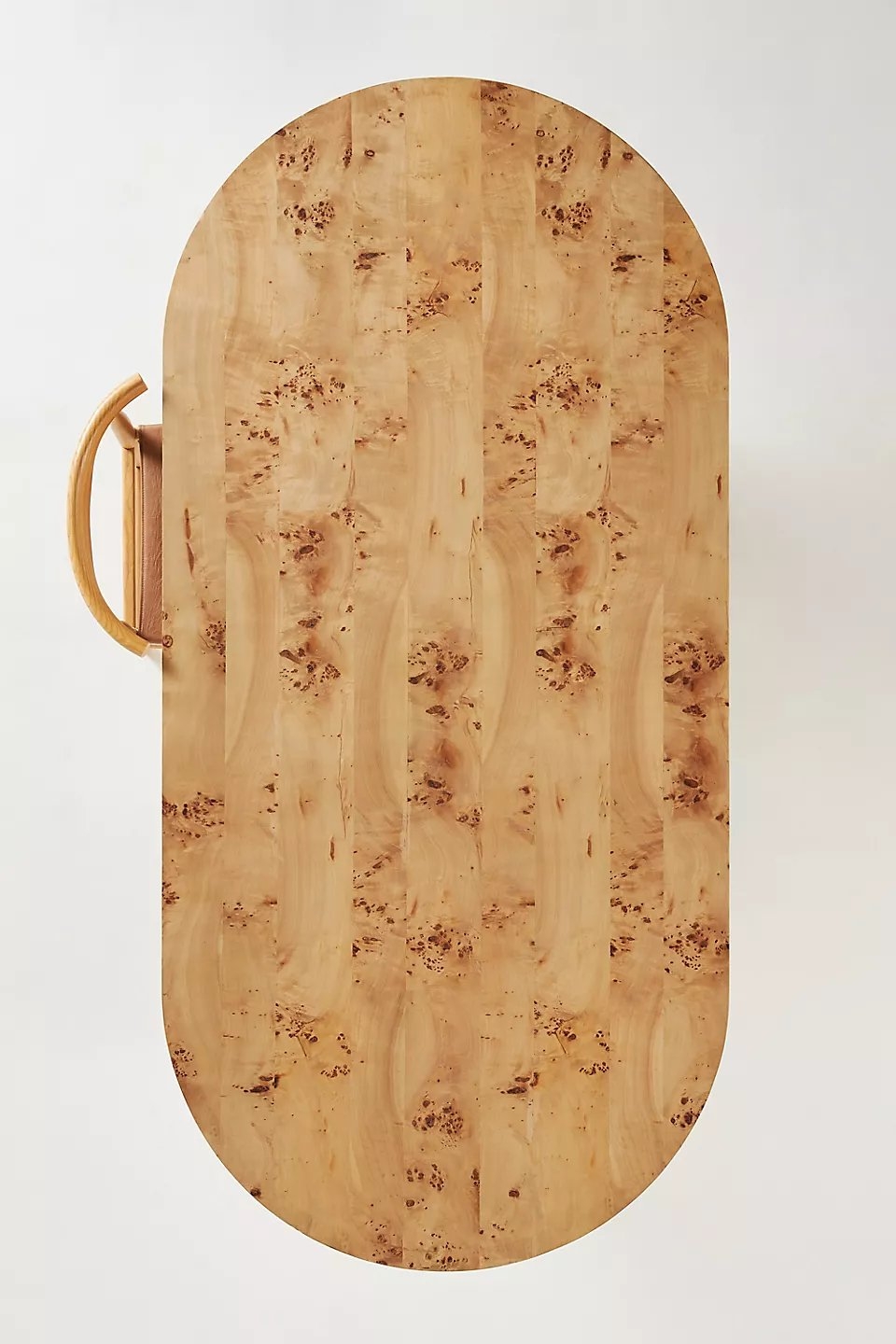 Scout Oval Double Pedestal Burl Wood Dining Table - Image 2