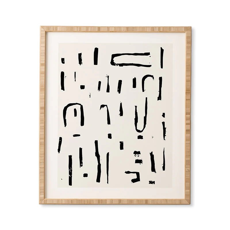 Framed Wall Art Bamboo, Studio Wired, 19" x 22.4" - Image 0