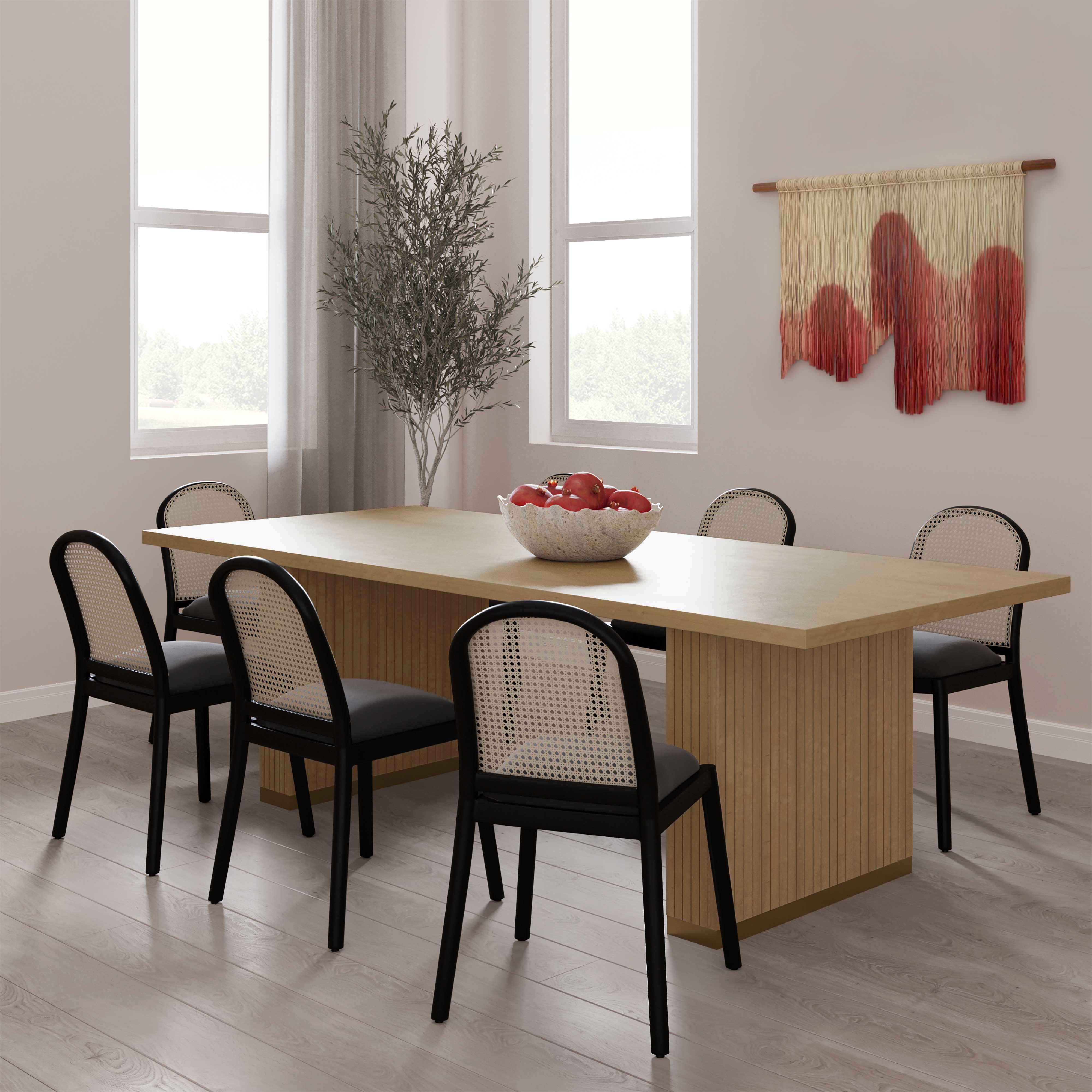 Chelsea Natural Oak Wood Rectangular Dining Table - Image 6