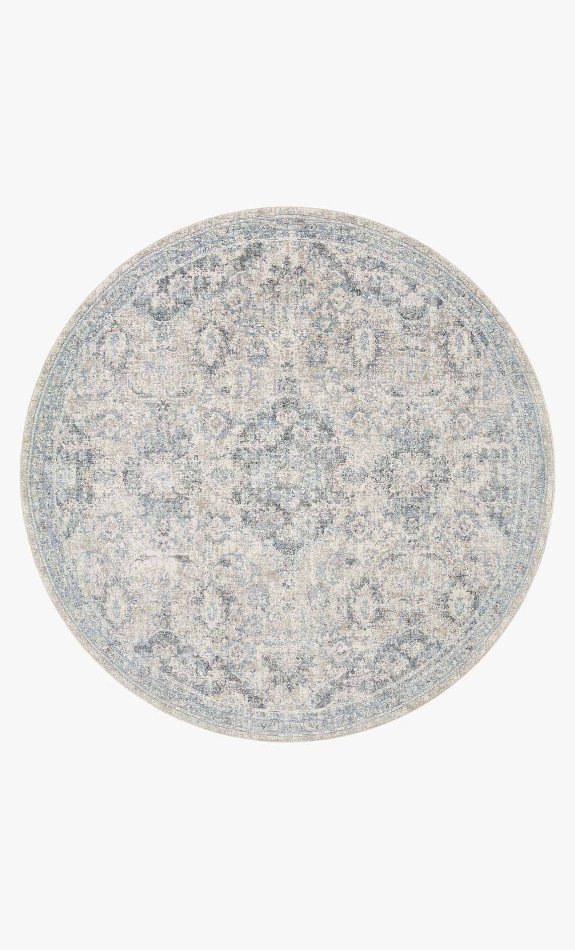 ZUMA ZUM-06 PEBBLE / STONE 5'-3" x 5'-3" Round Rug - Image 0
