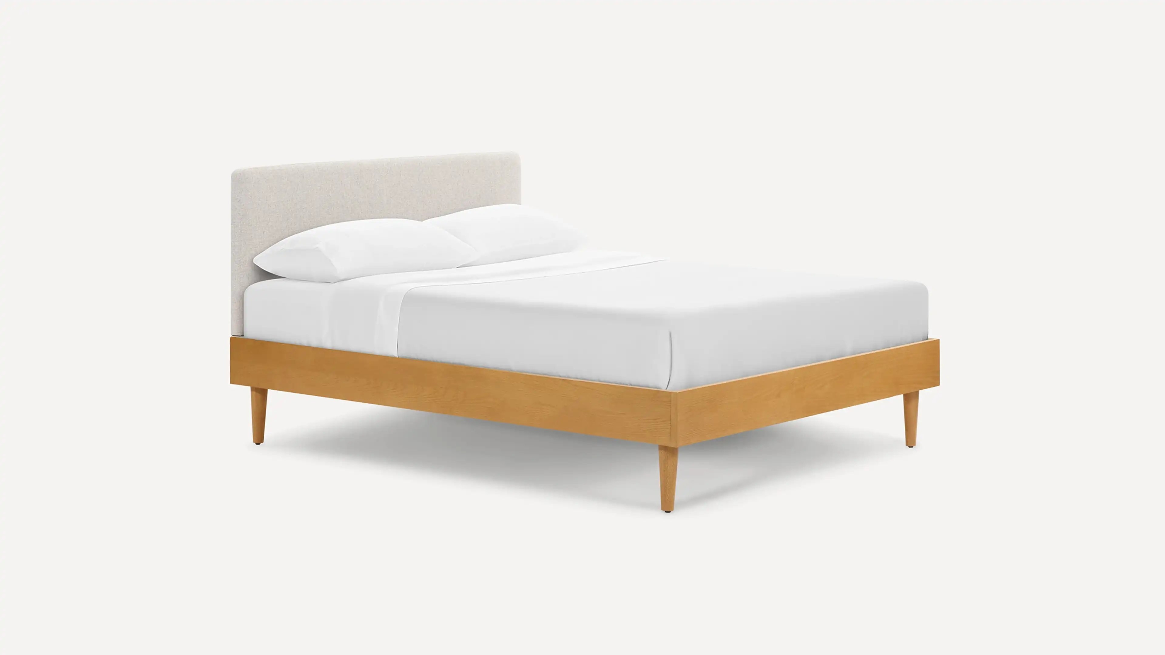 Chorus Bed Frame - King / Oak - Wood / Tapered - Image 0