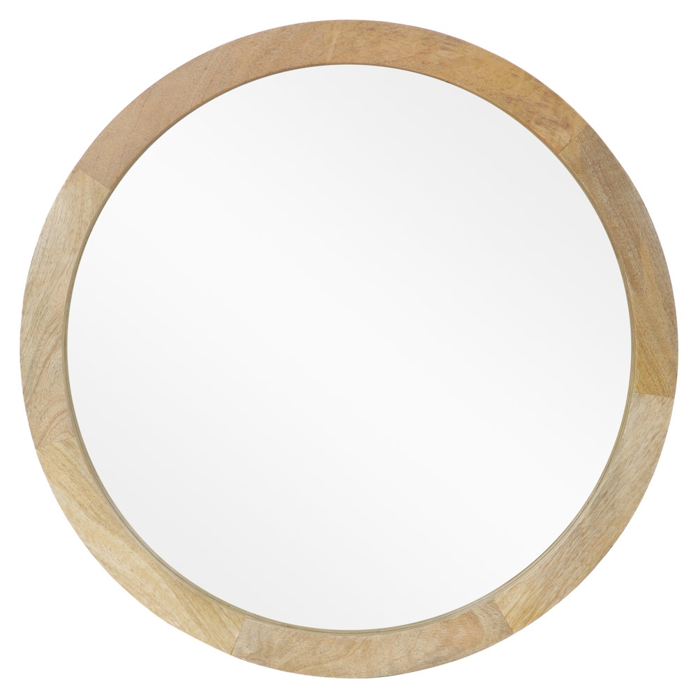 Northome Wood Flat Wall Mirror - Image 1