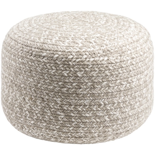 Livabliss Entwined Hand Woven Pouf - Image 0