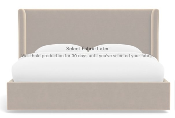 Graham Upholstered Bed - Decide Later Fabric -King -  55"H Headboard - Image 0