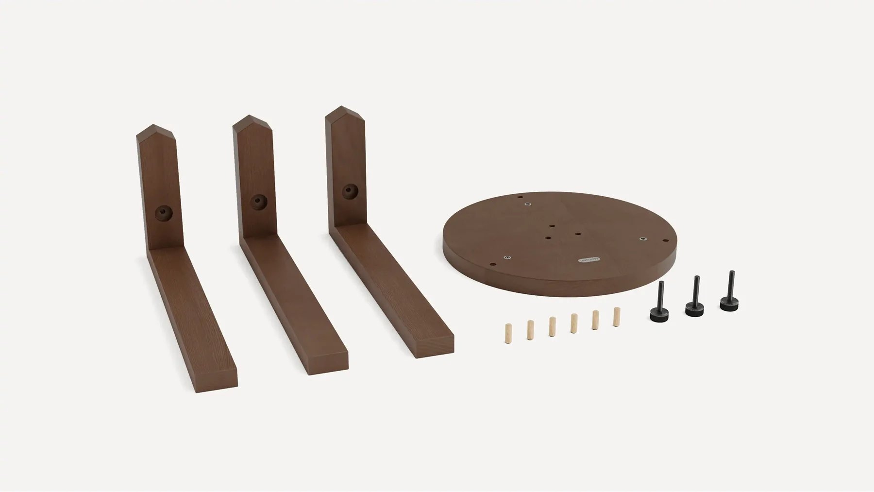 Index Stool - Walnut - Wood - Image 3