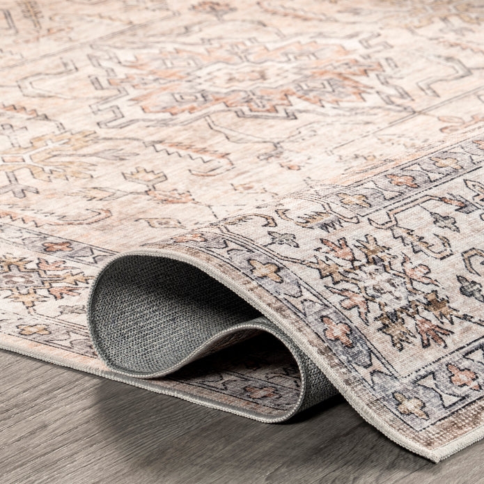 Britt Persian Stain Repellent Machine Washable Area Rug - Image 2