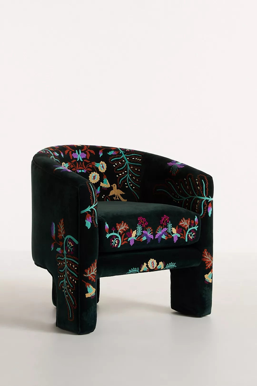 Floral Effie Accent Chair By Anthropologie in Blue - Image 2