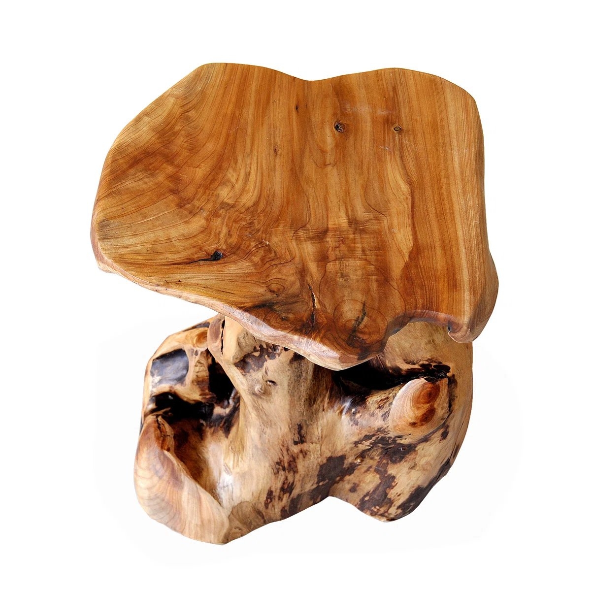 Gerrity Solid Wood Tree Stump End Table - Image 3