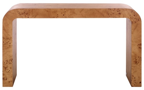 Tessly Burl Veneer Console Table - Image 0