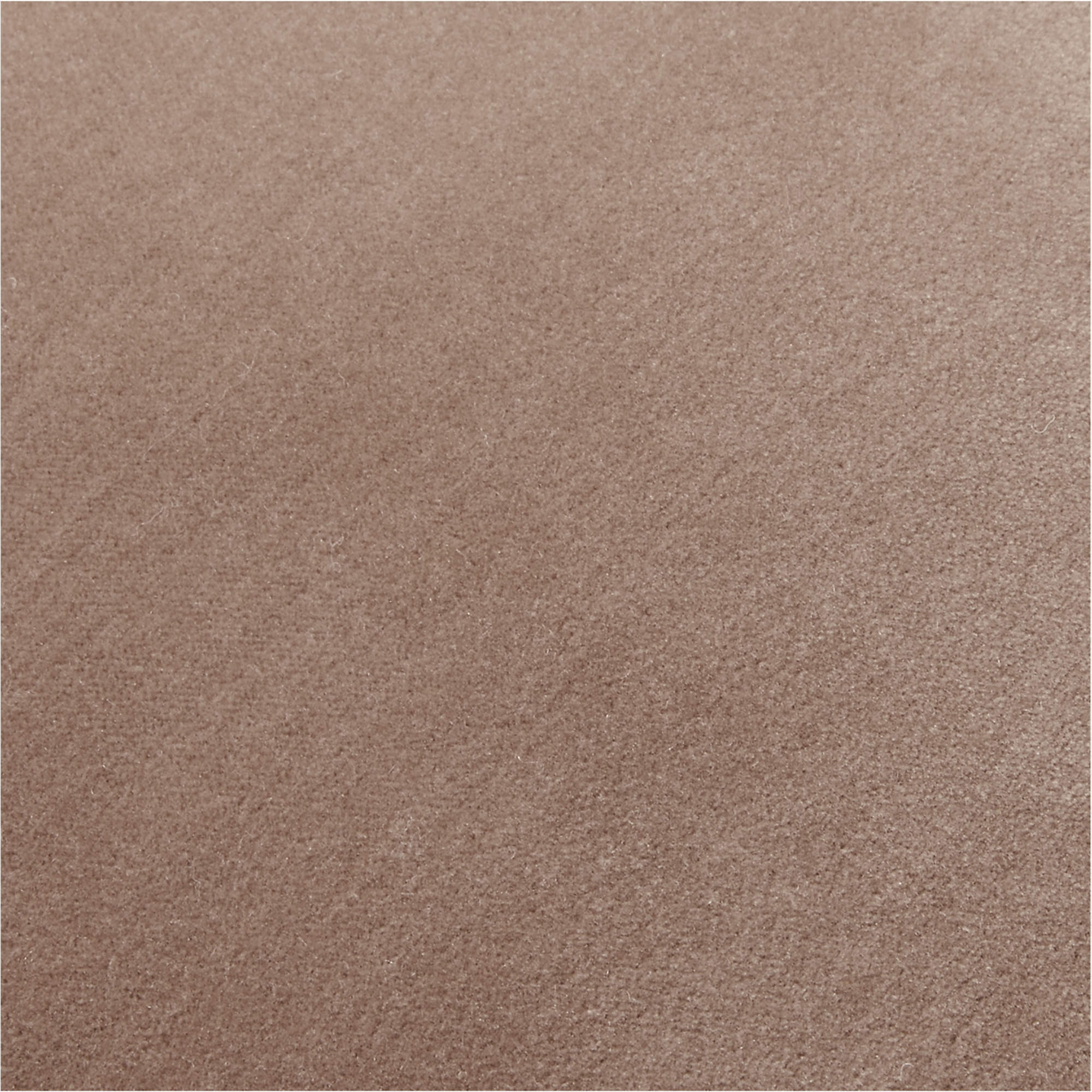 Vinette Brown Merino Wool and Velvet Throw Pillow with Feather-Down Insert 23"x23" - Image 2