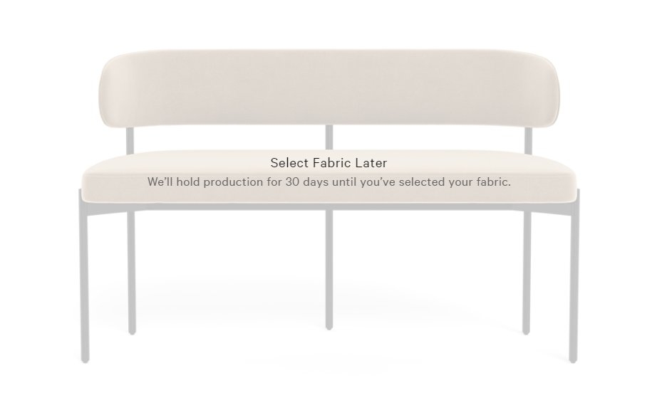 Hollis Upholstered Metal Framed Bench - Image 0