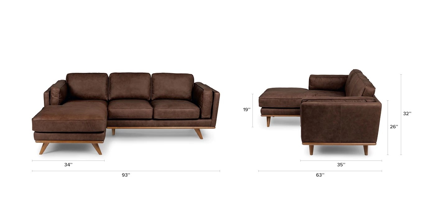 Timber Charme Chocolat Left Sectional - Image 11