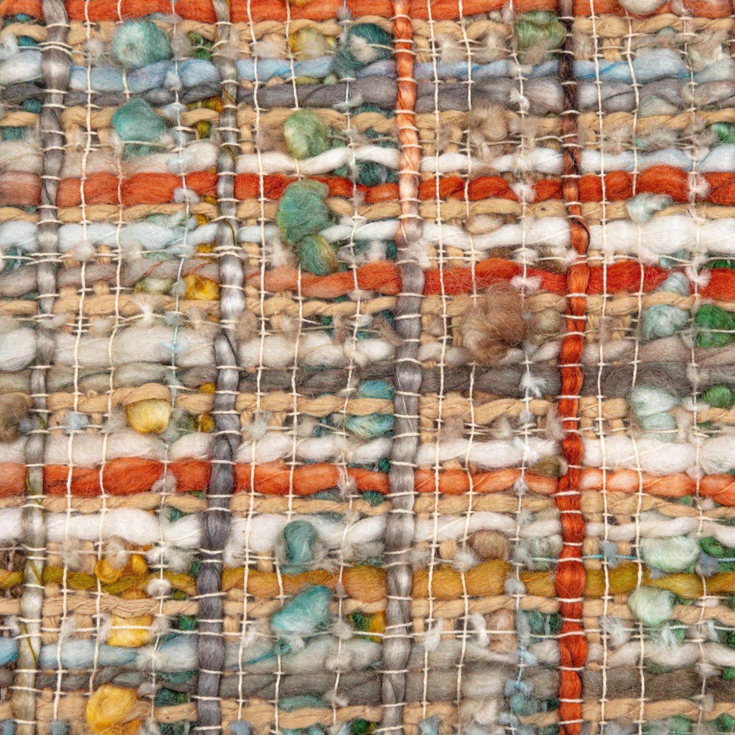 Woven Acrylic Blend Bouclé Pillow, Multicolor - Image 2