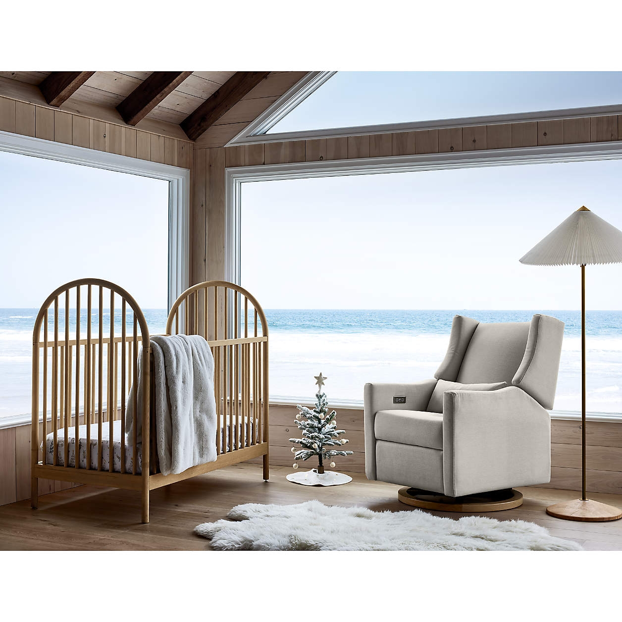 Canyon Natural Spindle Wood Convertible Baby Crib by Leanne Ford - Image 14