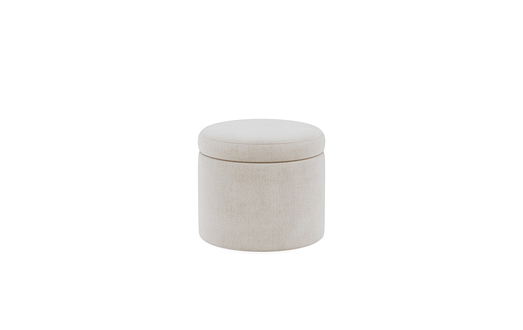 Colten Round Storage Stool Ottoman - Image 0