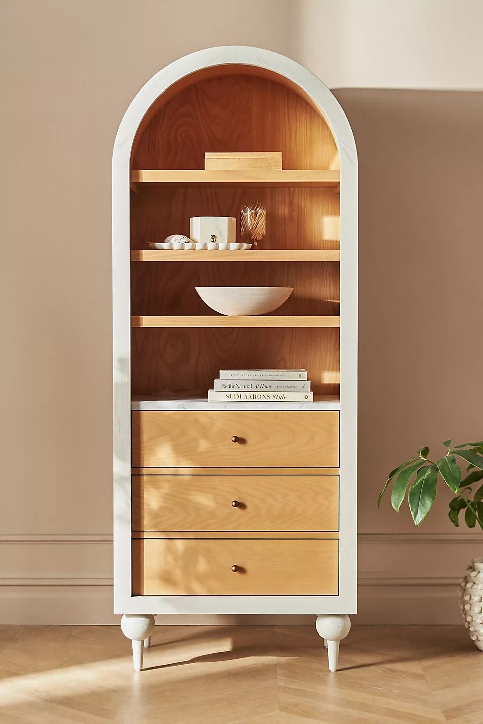 The Fern Marble Top Bookcase - Image 1