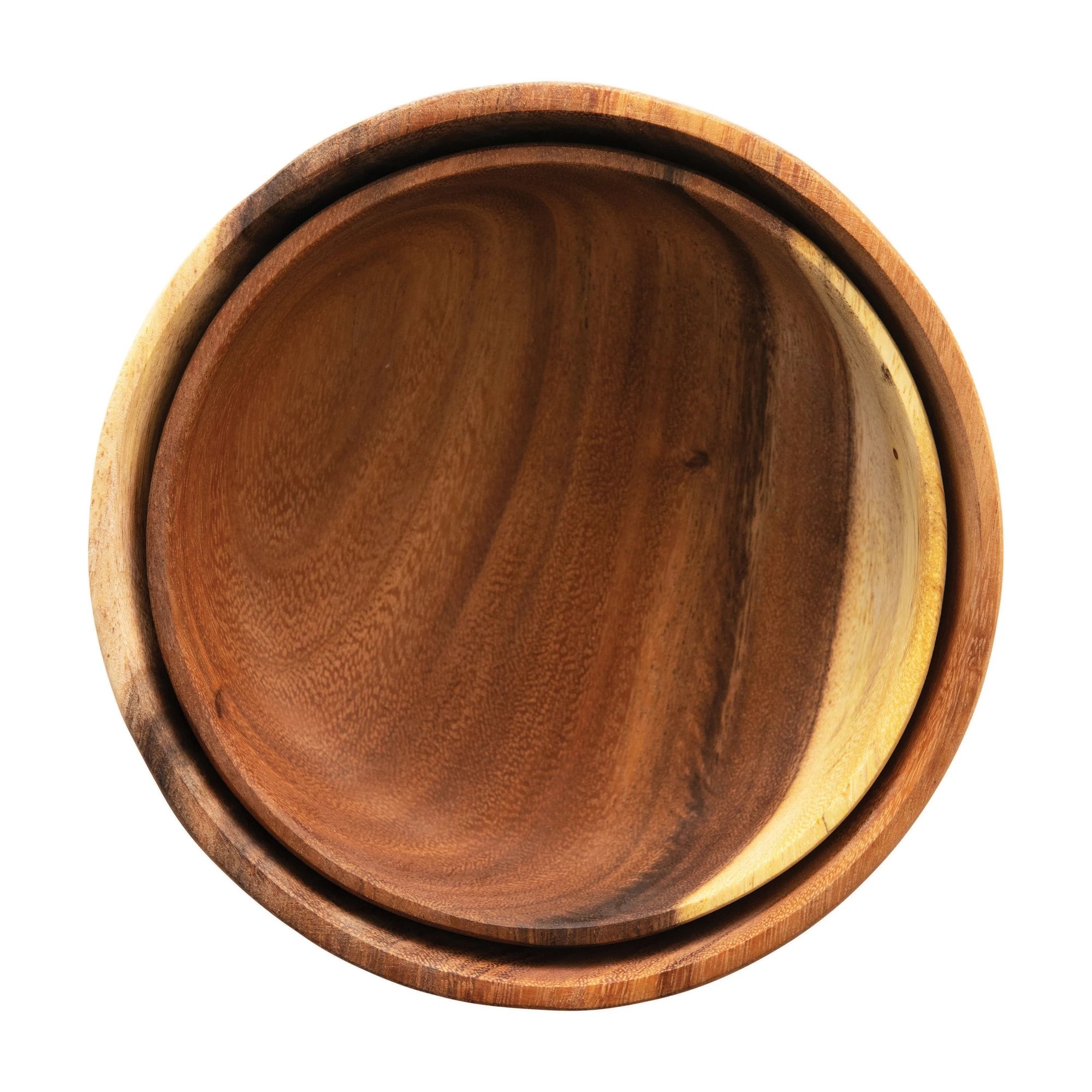 Acacia Wood Bowls, Set of 2 - Image 2