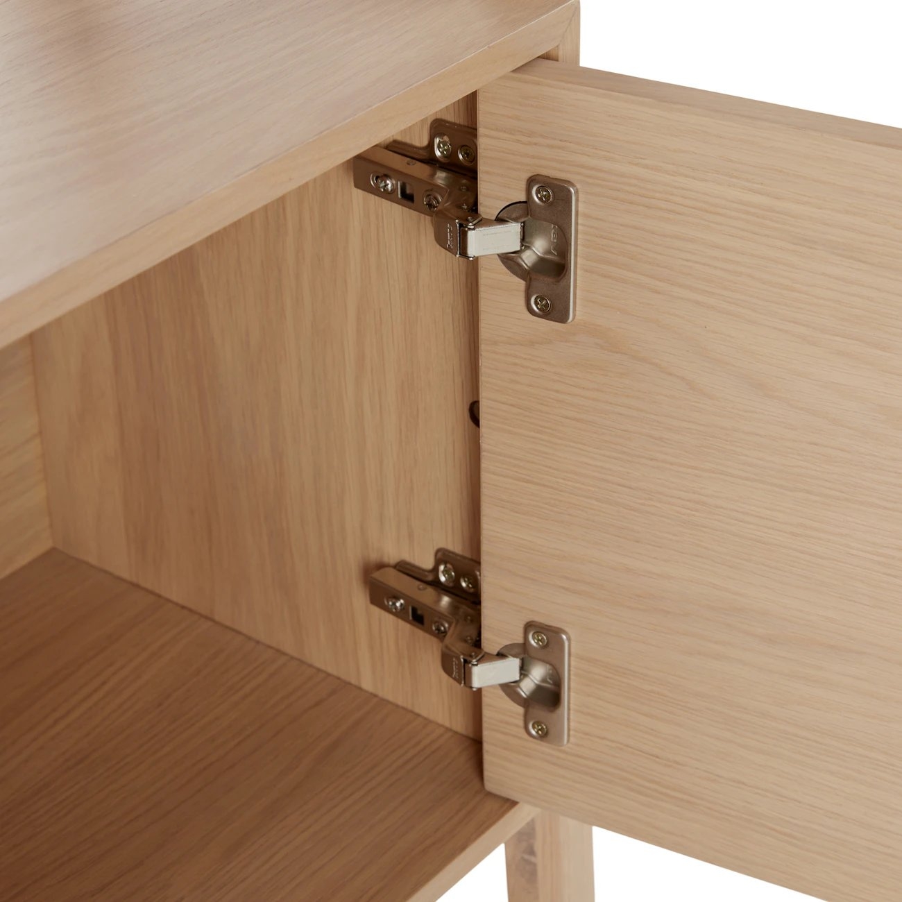 Krossa 31.5" Shelving Unit with Storage - White Oak - Image 4