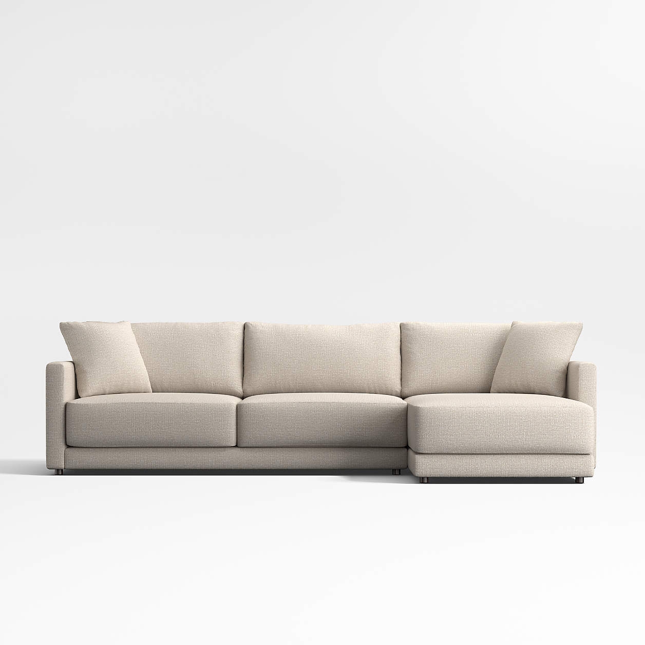 Gather Deep 2-Piece Right-Arm Extra Wide Chaise Sectional Sofa - Image 0