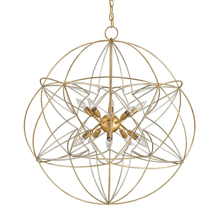 Currey & Company Zenda 10 - Light Statement Globe Chandelier - Image 0