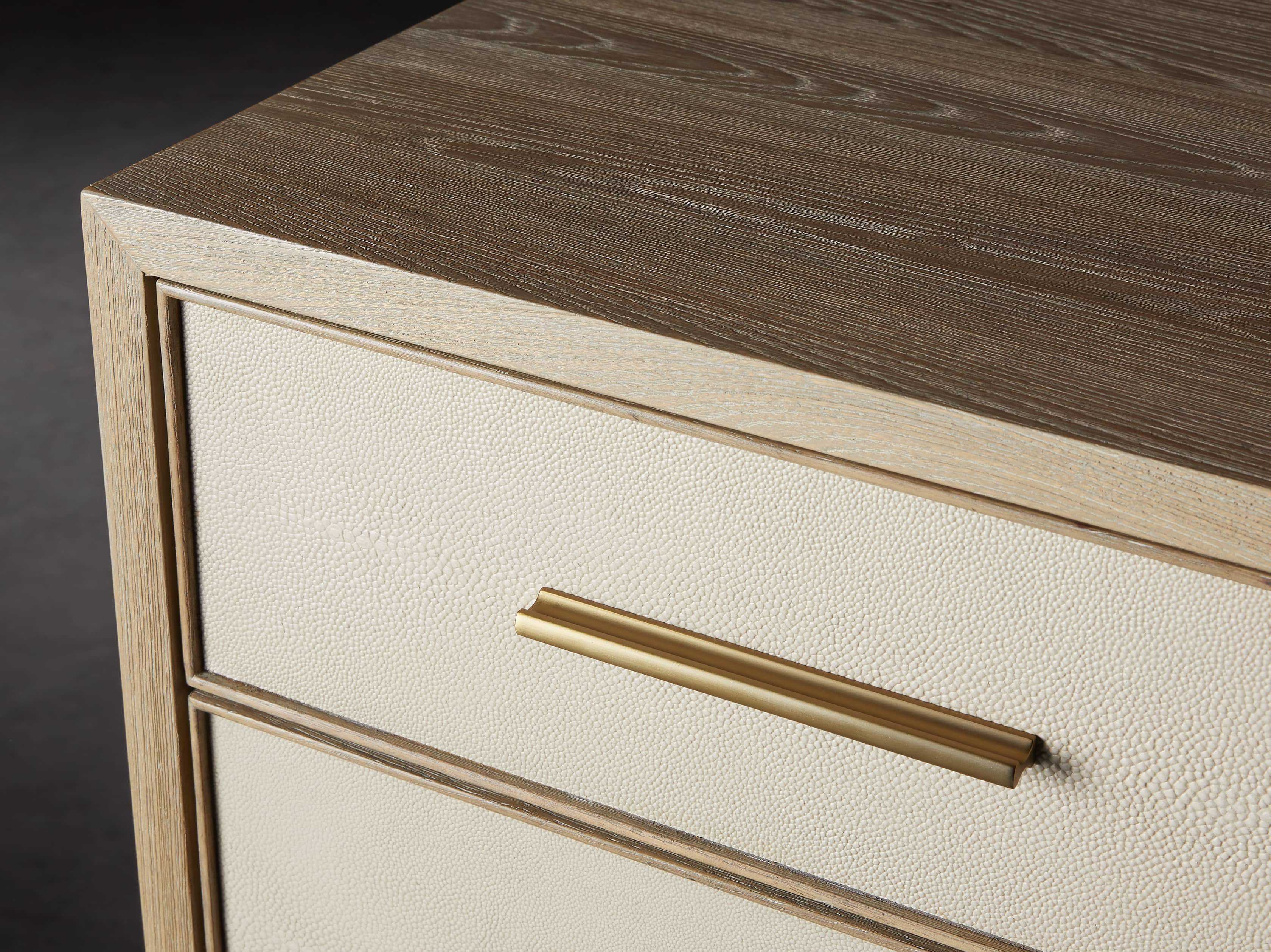 Malone Eleven-Drawer Dresser in Shagreen Natural  Bone - Image 6