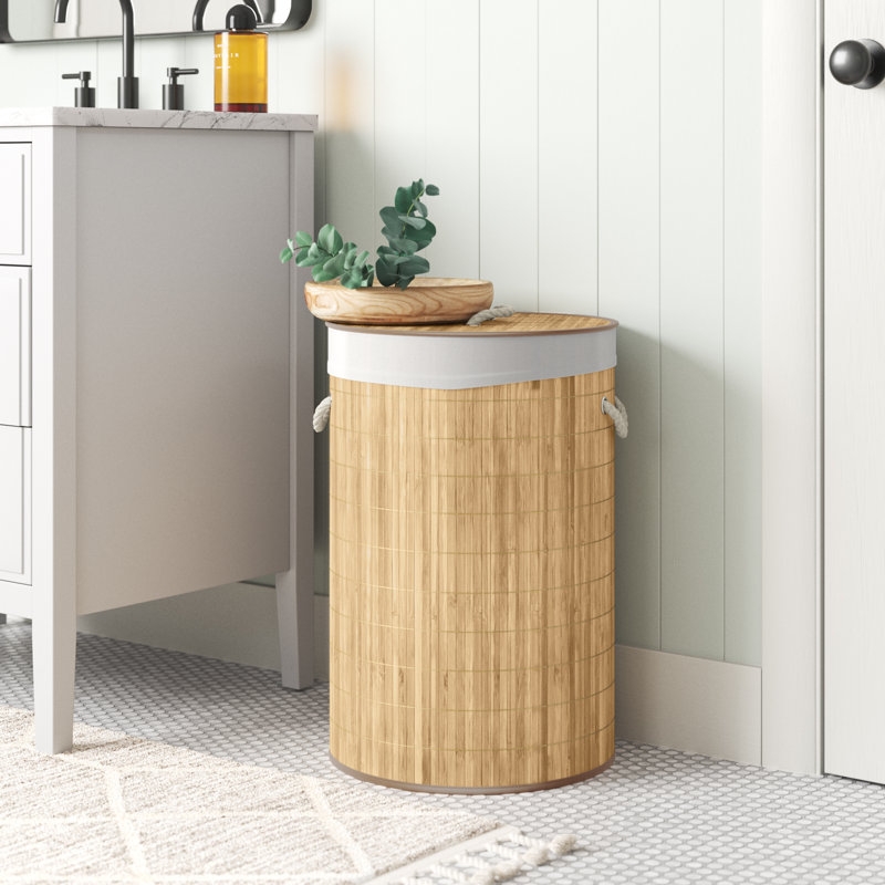 Bamboo Foldable Hamper - Image 1