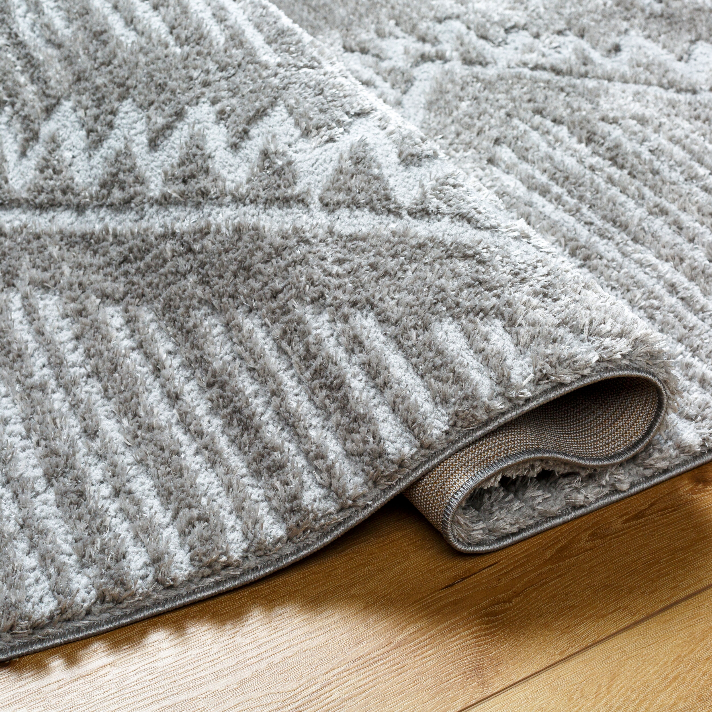 Nomadic Gray Indoor 7'10" x 10' Machine Woven Rug - Image 3