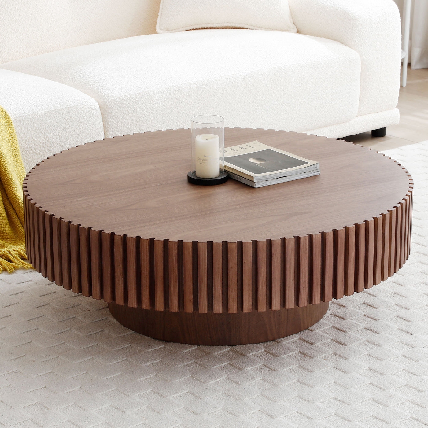Contour & Co. | Fluted Modern Coffee Table - Image 1