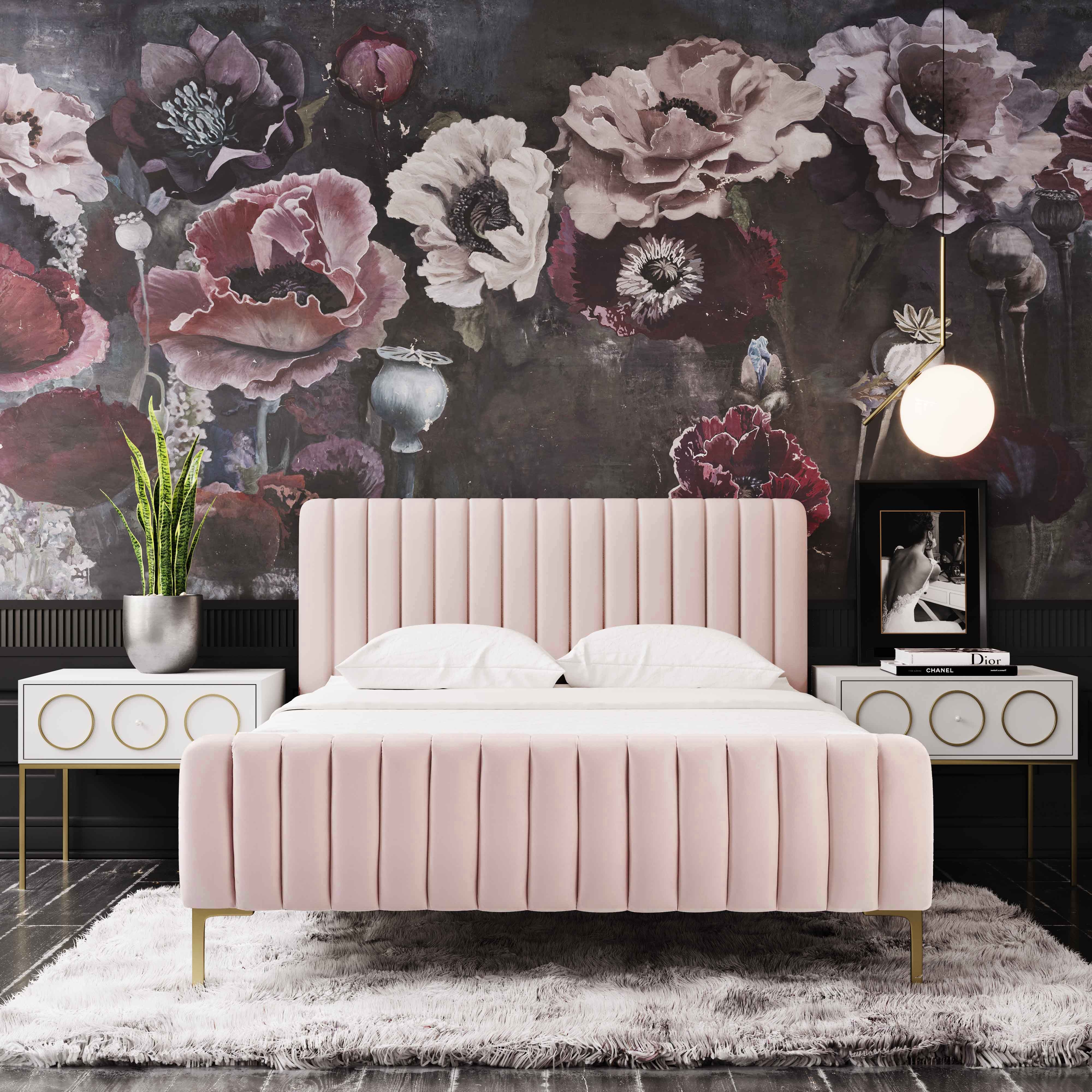 Angela Blush Bed in Queen - Image 2
