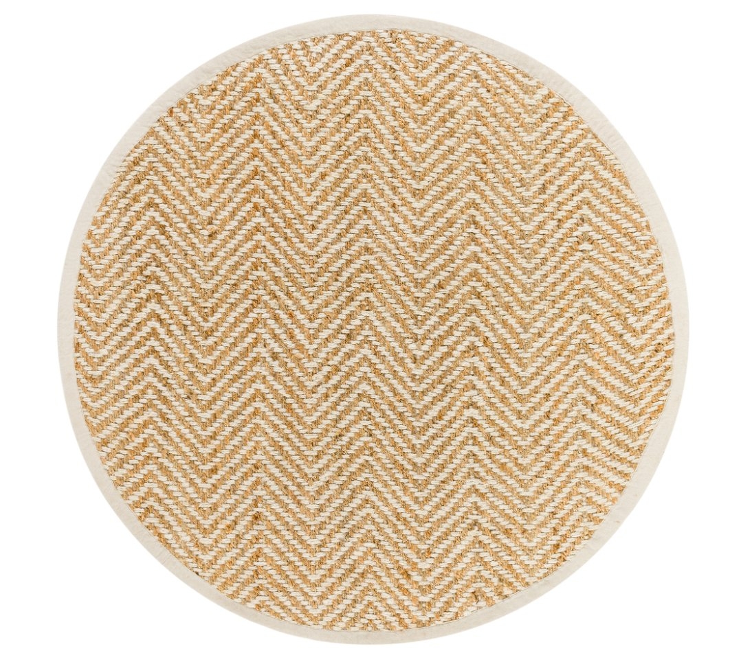 Kerala Beige Indoor 6' x 6' Handmade Rug - Image 0