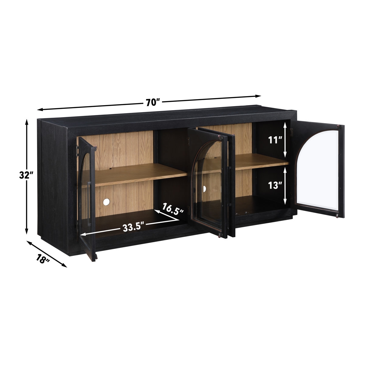 Ashara 70'' Sideboard Media Console - Image 2