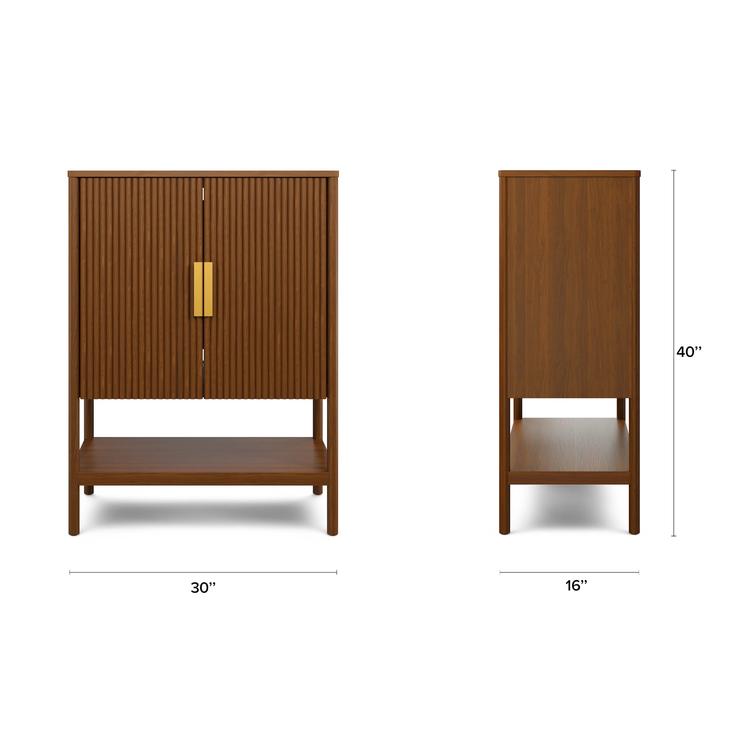 Liv 30" Cabinet - Walnut - Image 2