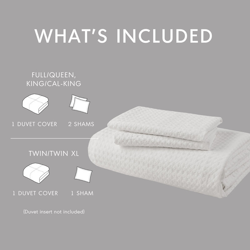 Bora Waffle Weave Textured Microfiber Comforter Set - Image 3