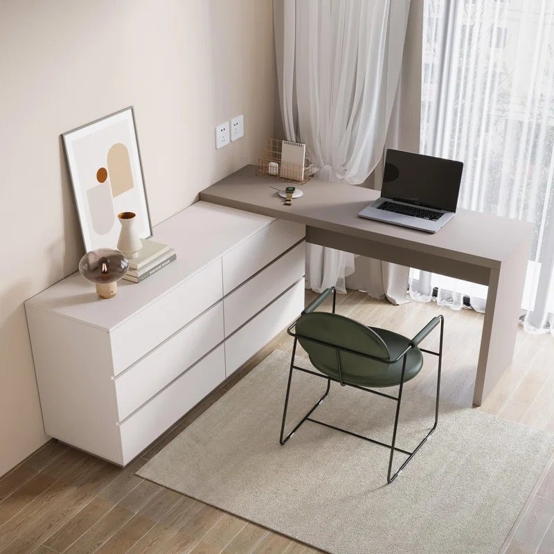 Amaly Expandable Dresser Desk Combo with Drawers - Image 4