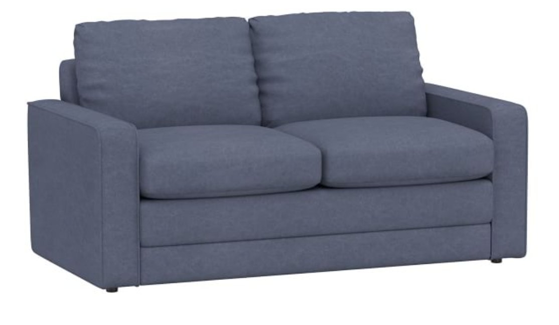 Grove Sleeper Sofa, Enzyme Washed Canvas Dark Gray - Image 0
