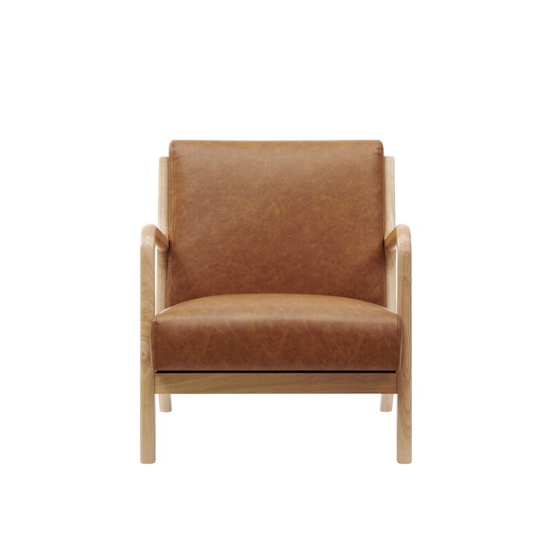 Barrick Vegan Leather Armchair - Image 2