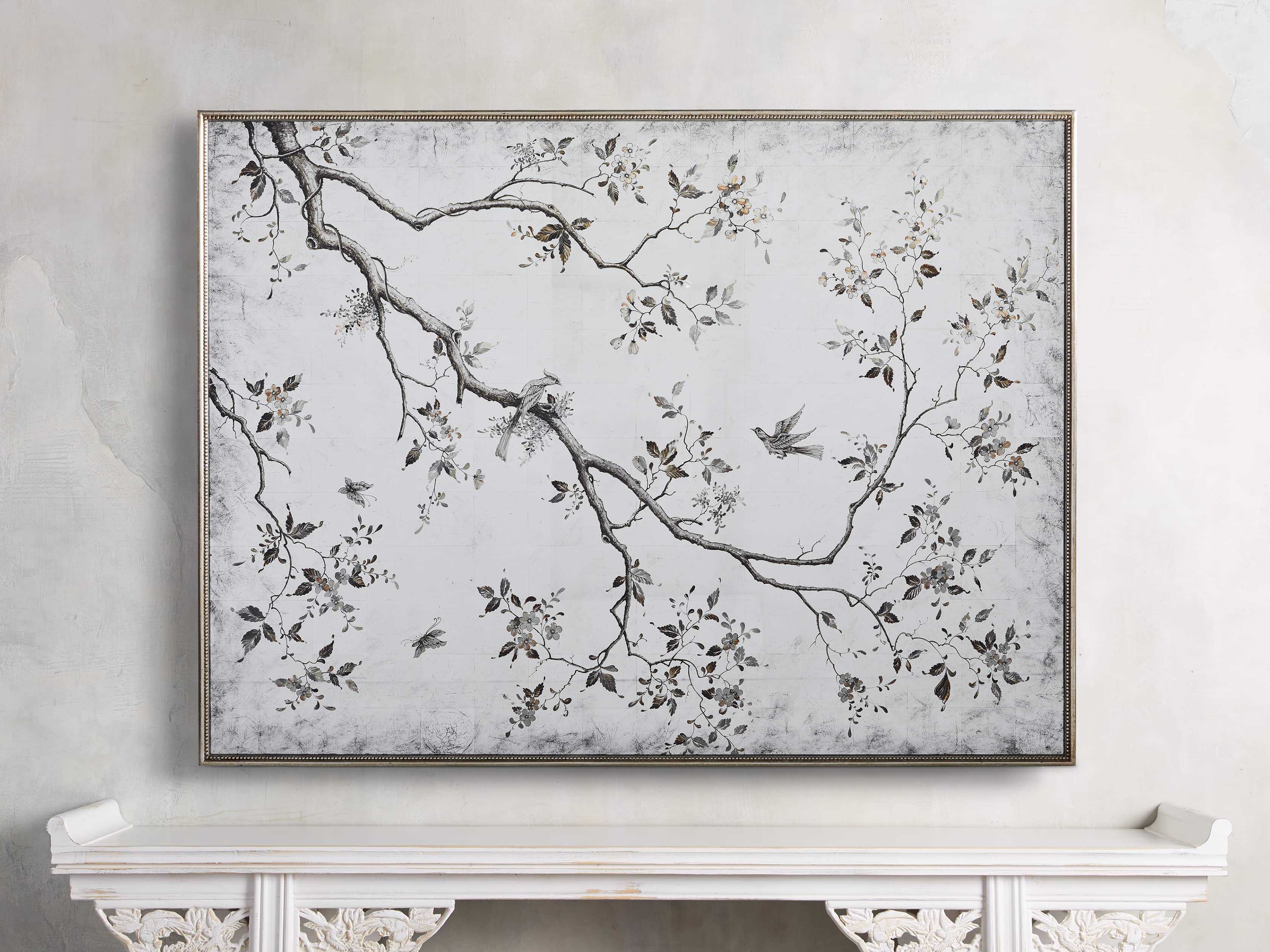 Madeline Wall Mirror in Wood Silver - Image 0