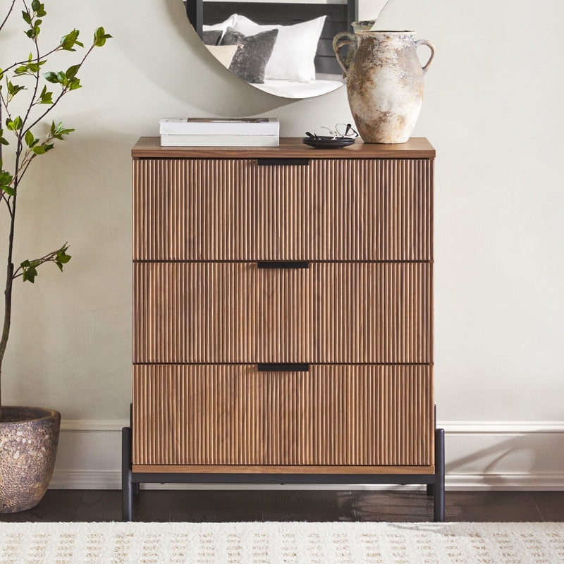 Paris Modern Scandinavian Reeded Chest - Image 0