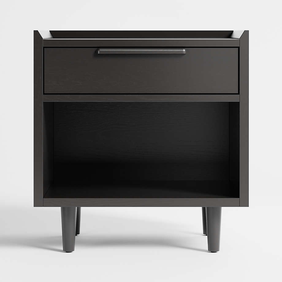 Tate 23" Black Nightstand - Image 0