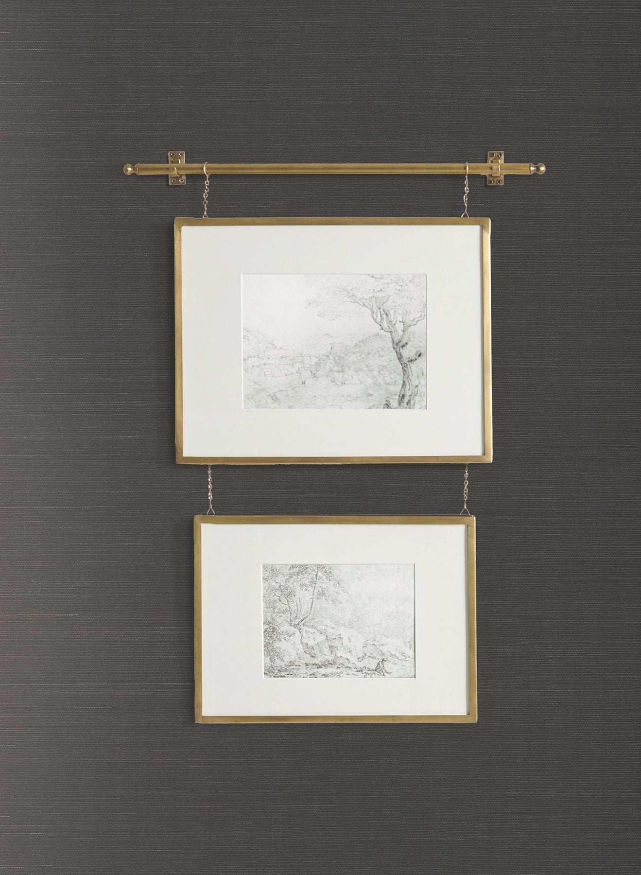 Plain Grass Wallpaper - Black Double Roll - Image 1