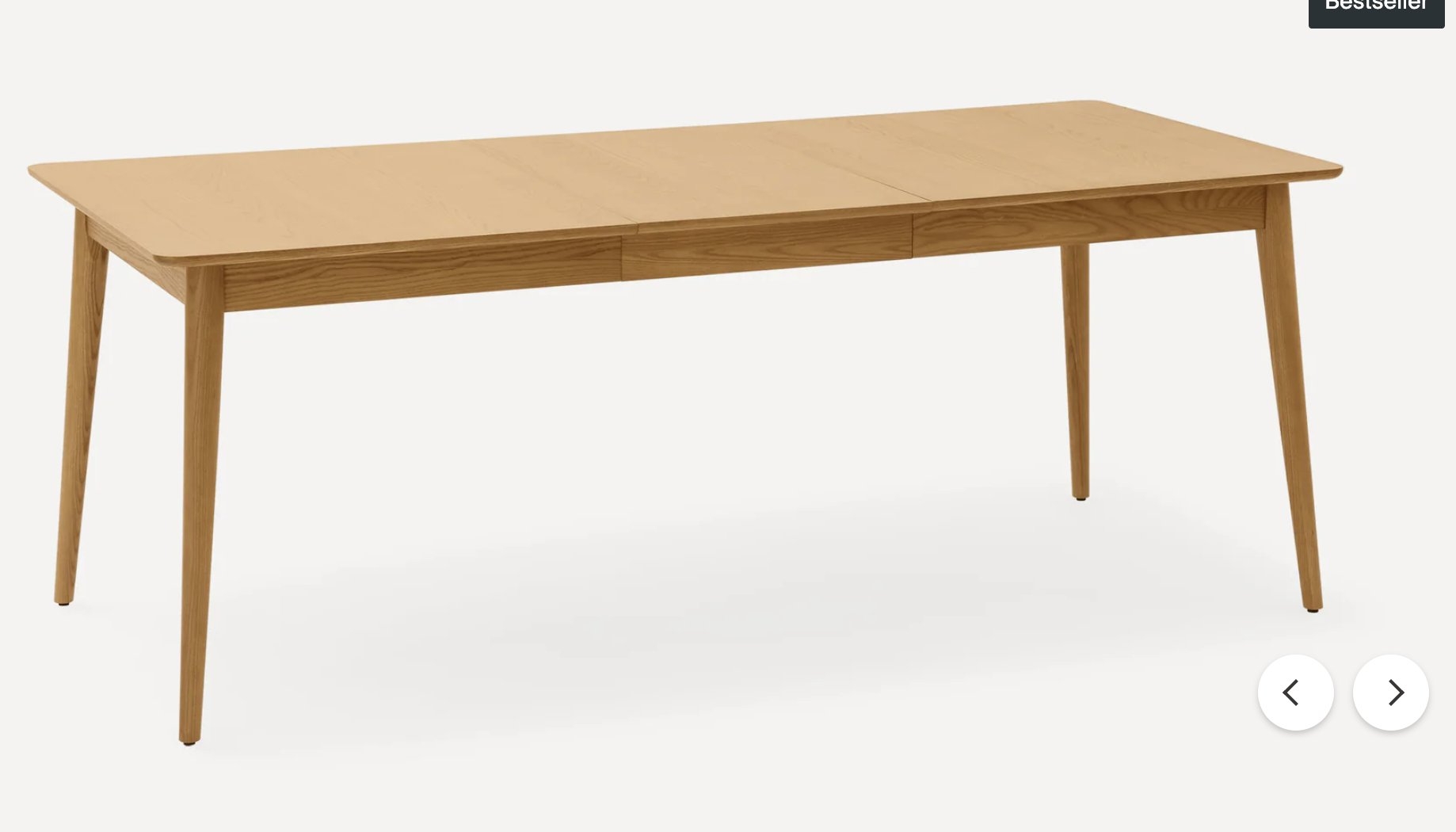 Serif Extendable Dining Table (59" to 79") - Oak - Wood - Image 0