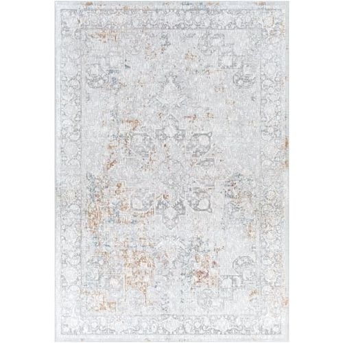 Carmel Gray Indoor 5' x 7'3" Machine Woven Rug - Image 0