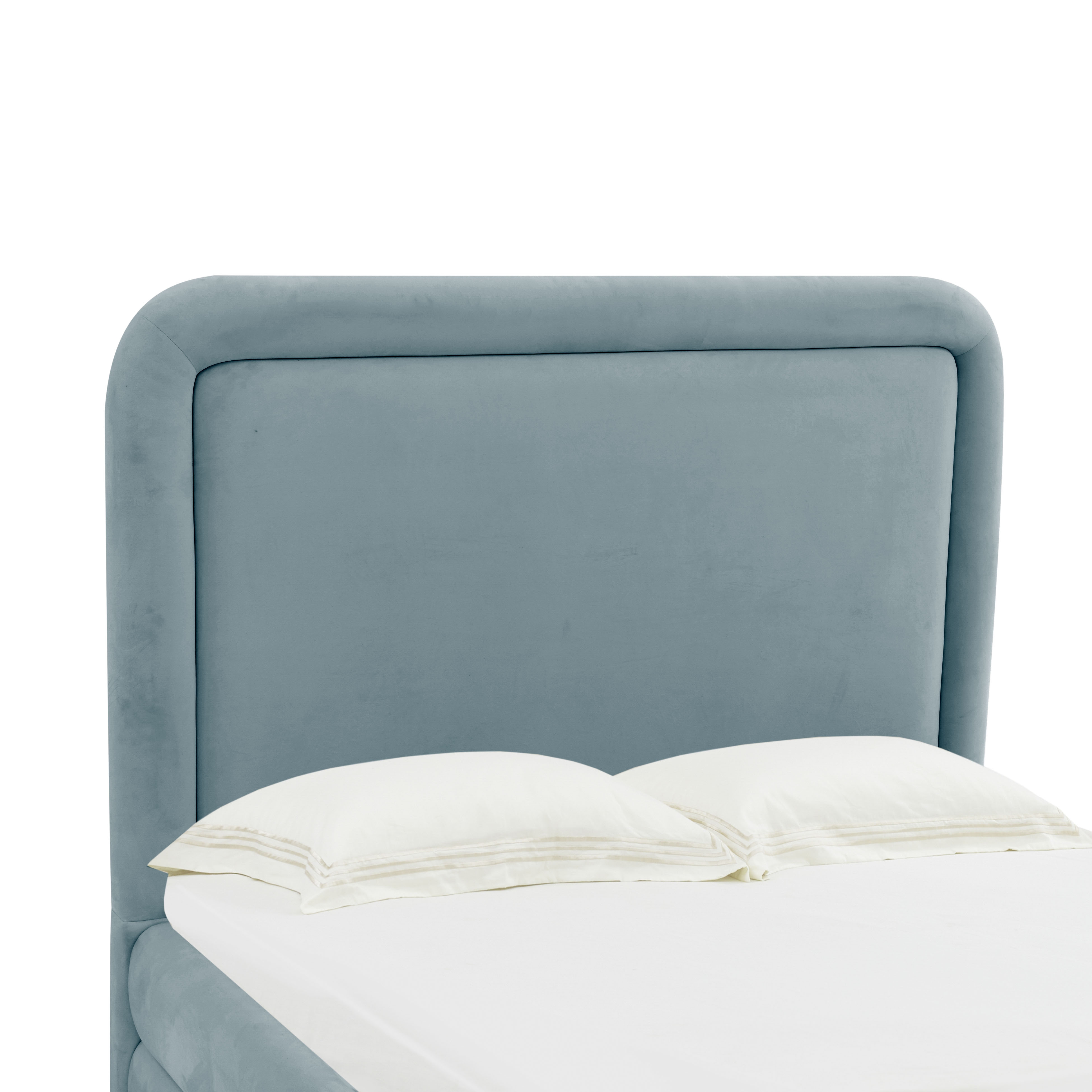 Briella Bluestone Velvet Bed in Full - Image 4