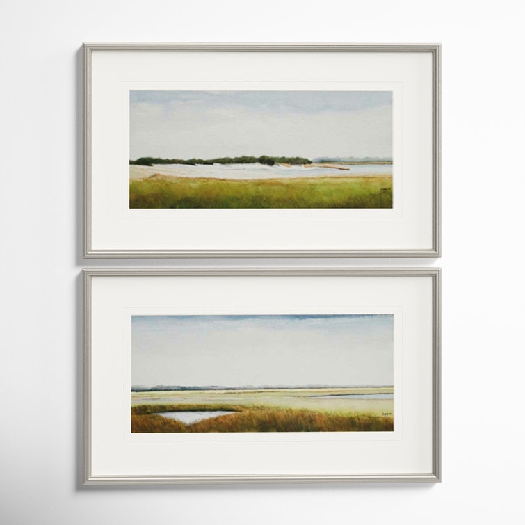 Fritz Marshlands II Framed On Paper 2 Pieces by Coggins Print - Image 1