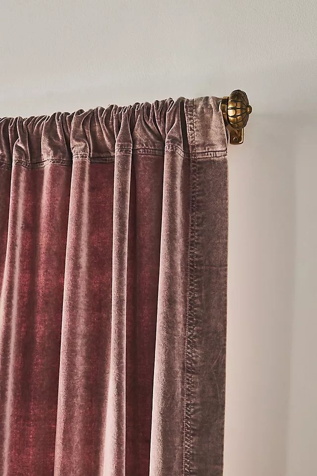 Trova Washed Velvet Curtain - Image 1