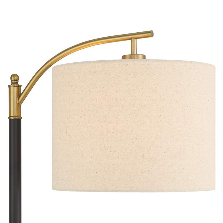 360 Lighting Rayna 61 1/2" High Black and Gold Downbridge Floor Lamp - Image 1